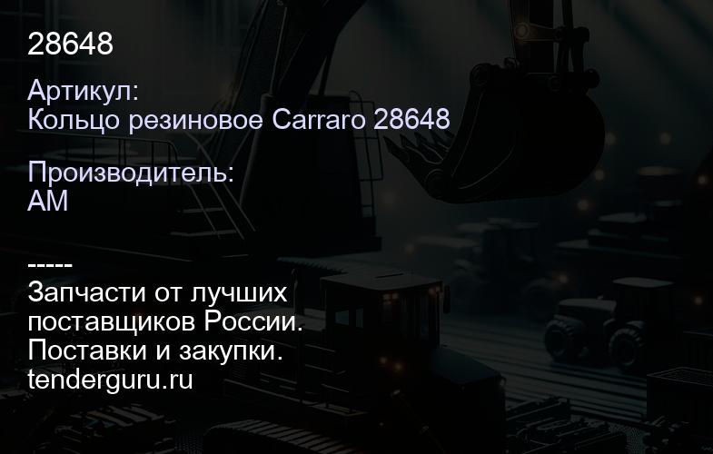 Кольцо резиновое Carraro 28648 28648 | купить запчасти
